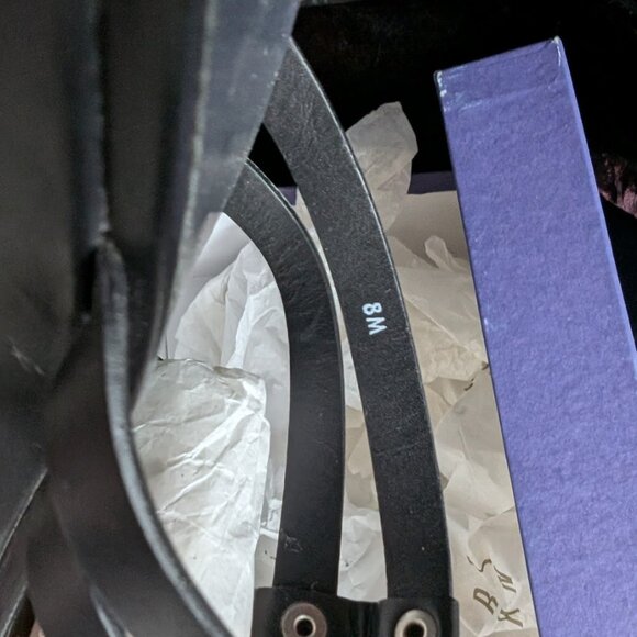 Stuart Weitzman Wedge Heels Black Strappy Silver Accent Slides Comfortable Style - Picture 6 of 16